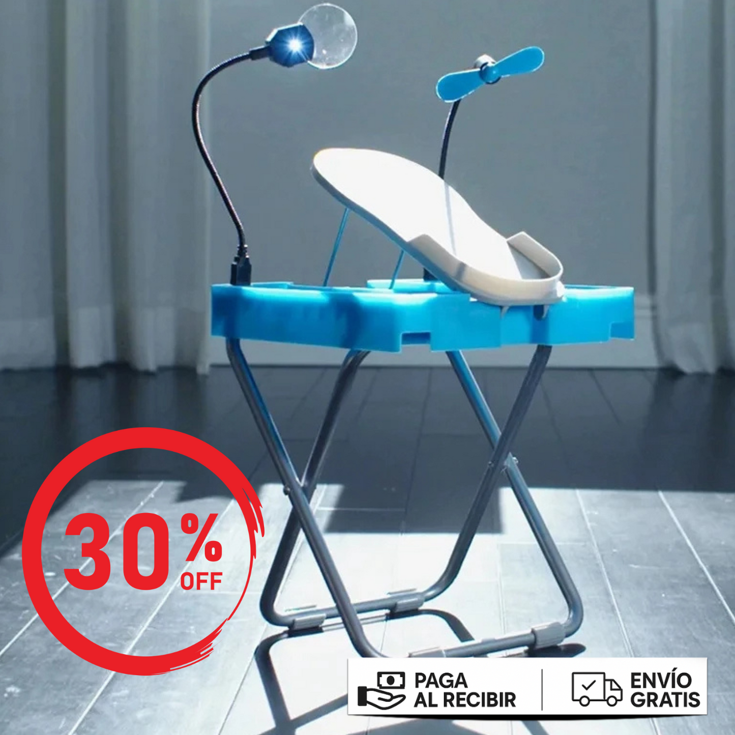 Tu Salón Personal En Solo Una Mesa: Luz, Ventilador Y Organización Total 💯
