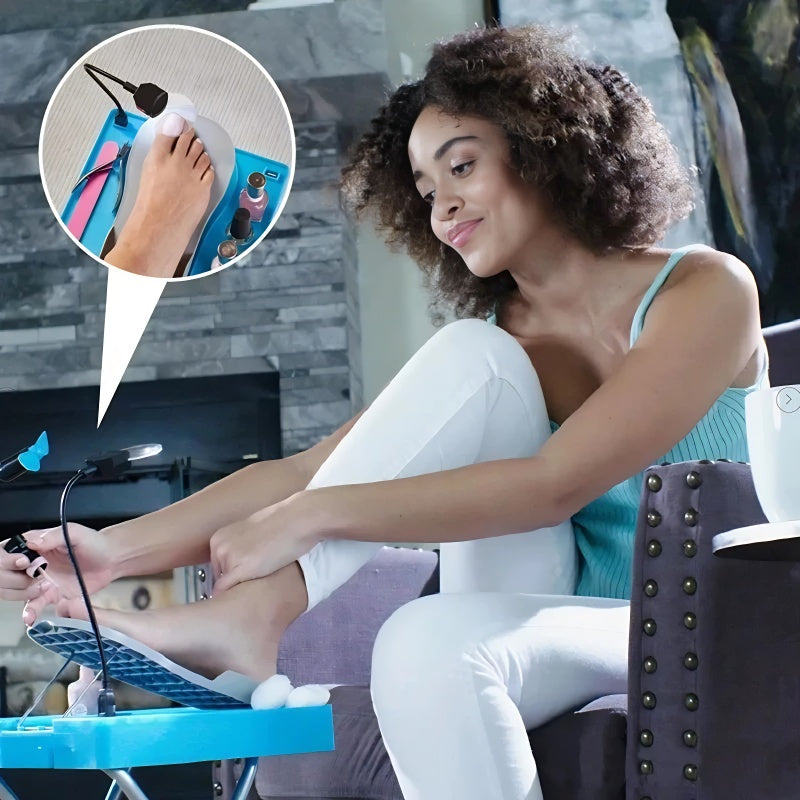 Tu Salón Personal En Solo Una Mesa: Luz, Ventilador Y Organización Total 💯