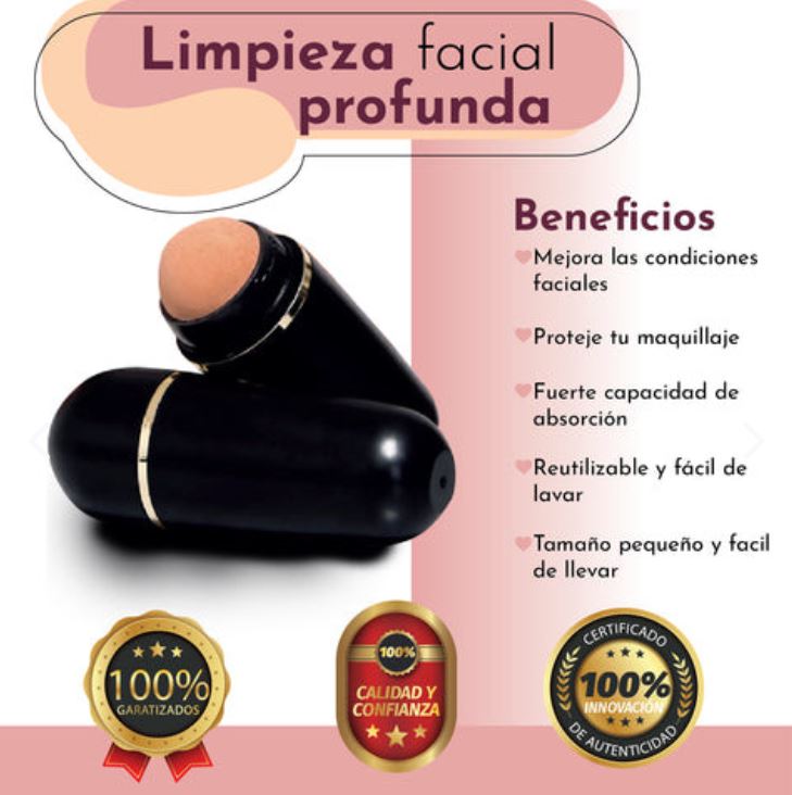 Luce una Piel Mate al Instante con el Rodillo Volcánico 🌟 Recupera tu seguridad