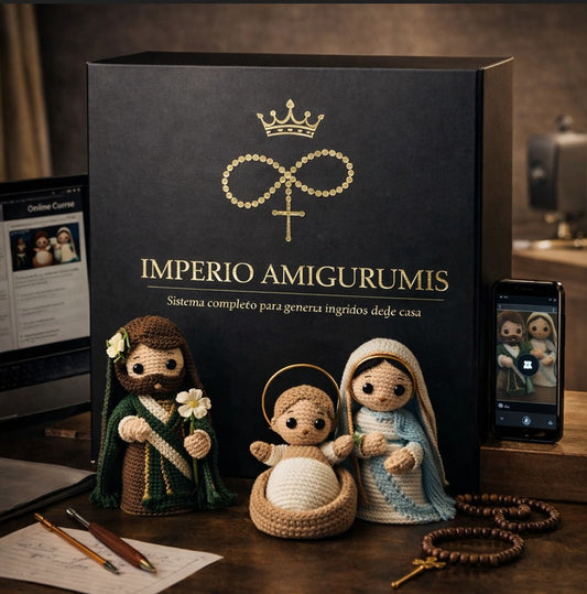 Imperio amigurumis, curso total de figuras bíblicas, + de 200 patrones que unen fe y emprendimiento